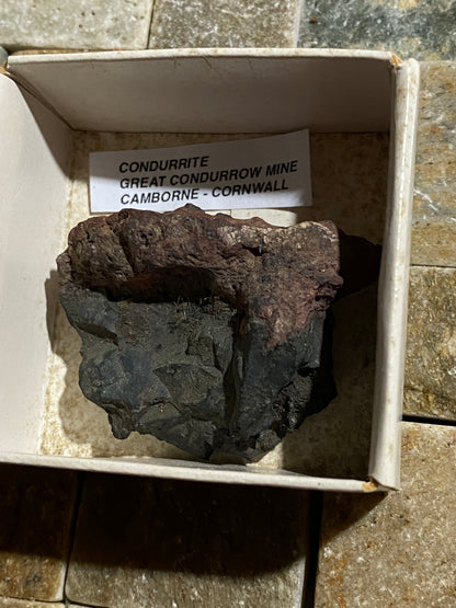 CONDURRITE [RARE] : GREAT CONDURROW MINE, TROON, CAMBORNE, CORNWALL   47g MF5121