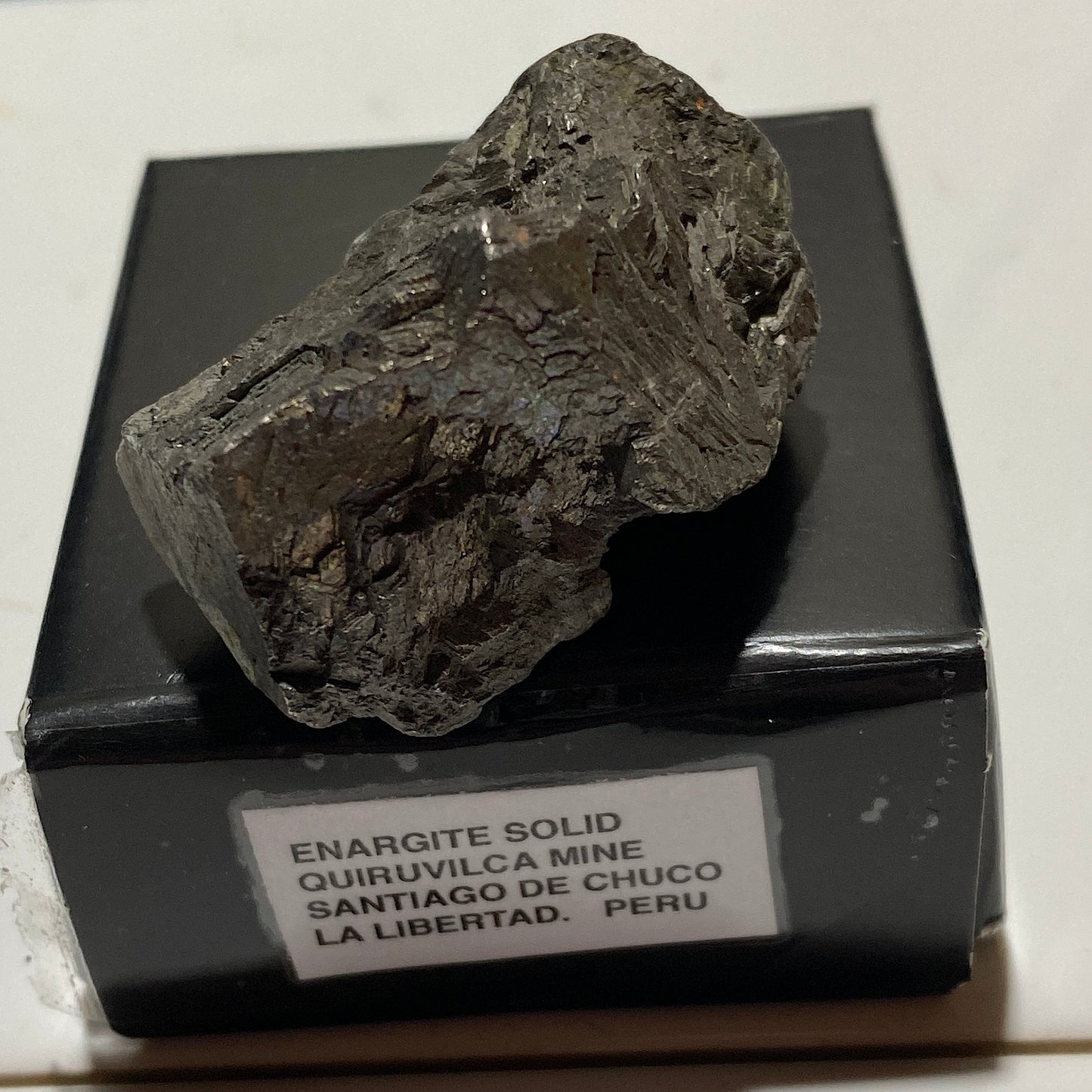 ENARGITE [SOLID] : QUIRUVILCA MINE, SANTIAGO DE CHUCO, PERU. 106g MF1469