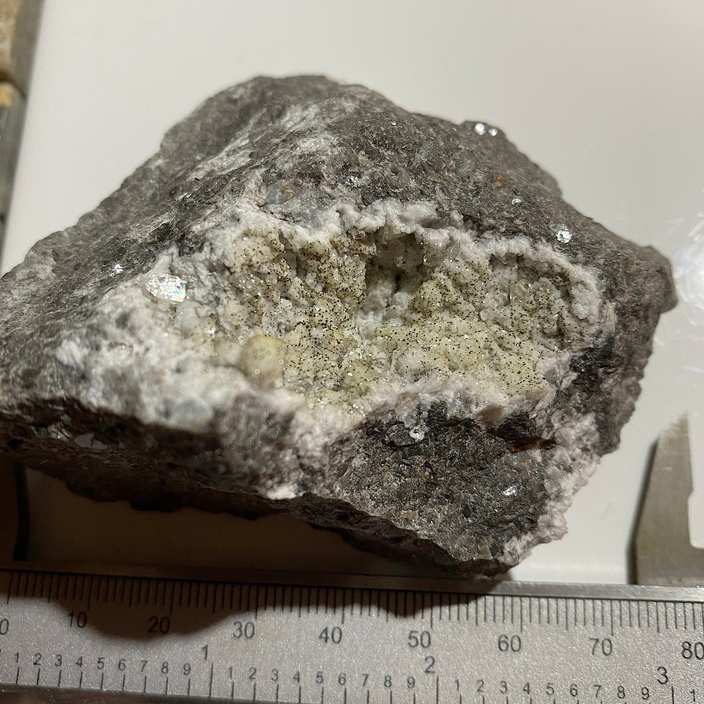 ANKERITE/CALCITE/PYRITE/CHALCOPYRITE SMALLCLEUGH MINE. 186g MF1419