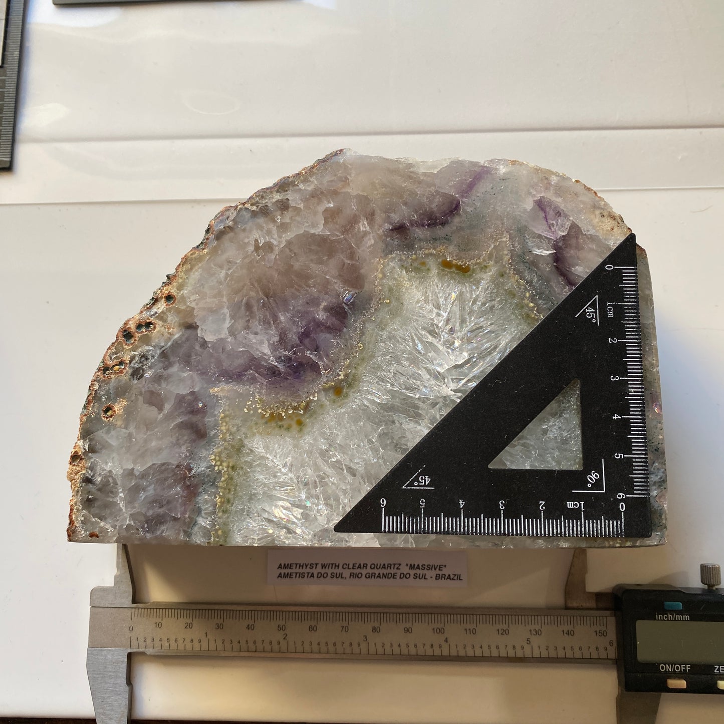 AMETHYST WITH CLEAR QUARTZ "MASSIVE" - AMETISTA DO SUL, BRAZIL 2194g MF2500