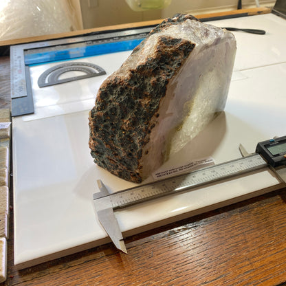 AMETHYST WITH CLEAR QUARTZ "MASSIVE" - AMETISTA DO SUL, BRAZIL 2194g MF2500