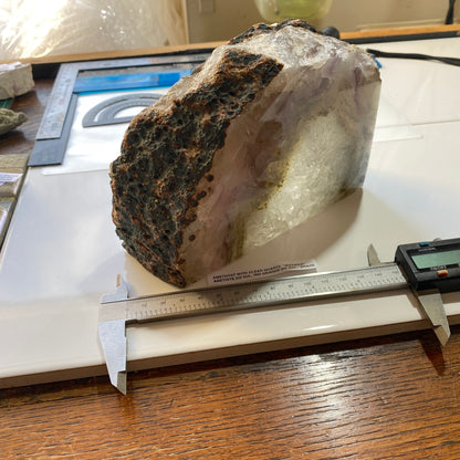 AMETHYST WITH CLEAR QUARTZ "MASSIVE" - AMETISTA DO SUL, BRAZIL 2194g MF2500