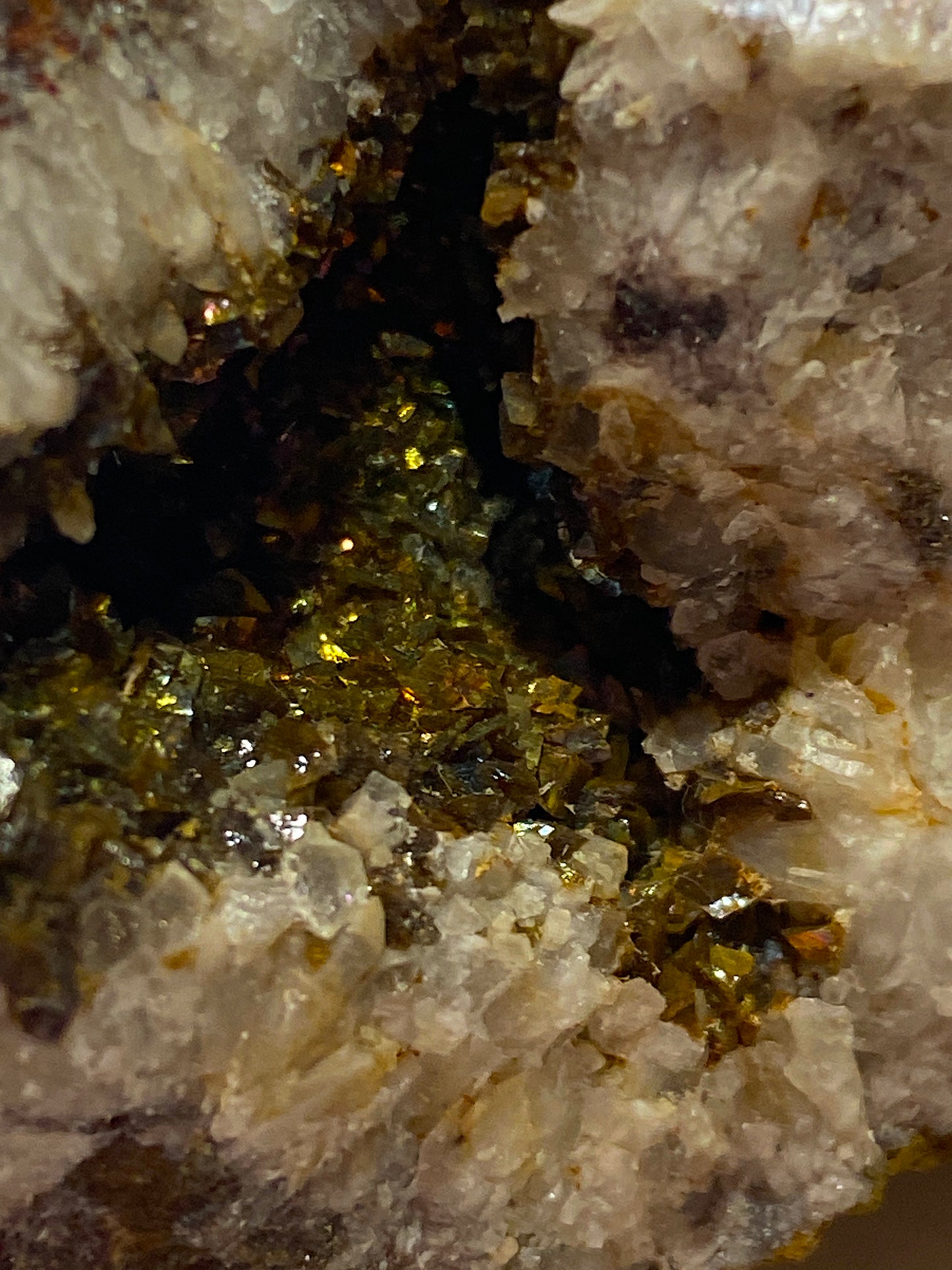 IRIDESCENT SIDERITE [ETC] : WHEAL EDWARD, BOTALLACK, ST JUST, CORNWALL 247g. MF5126