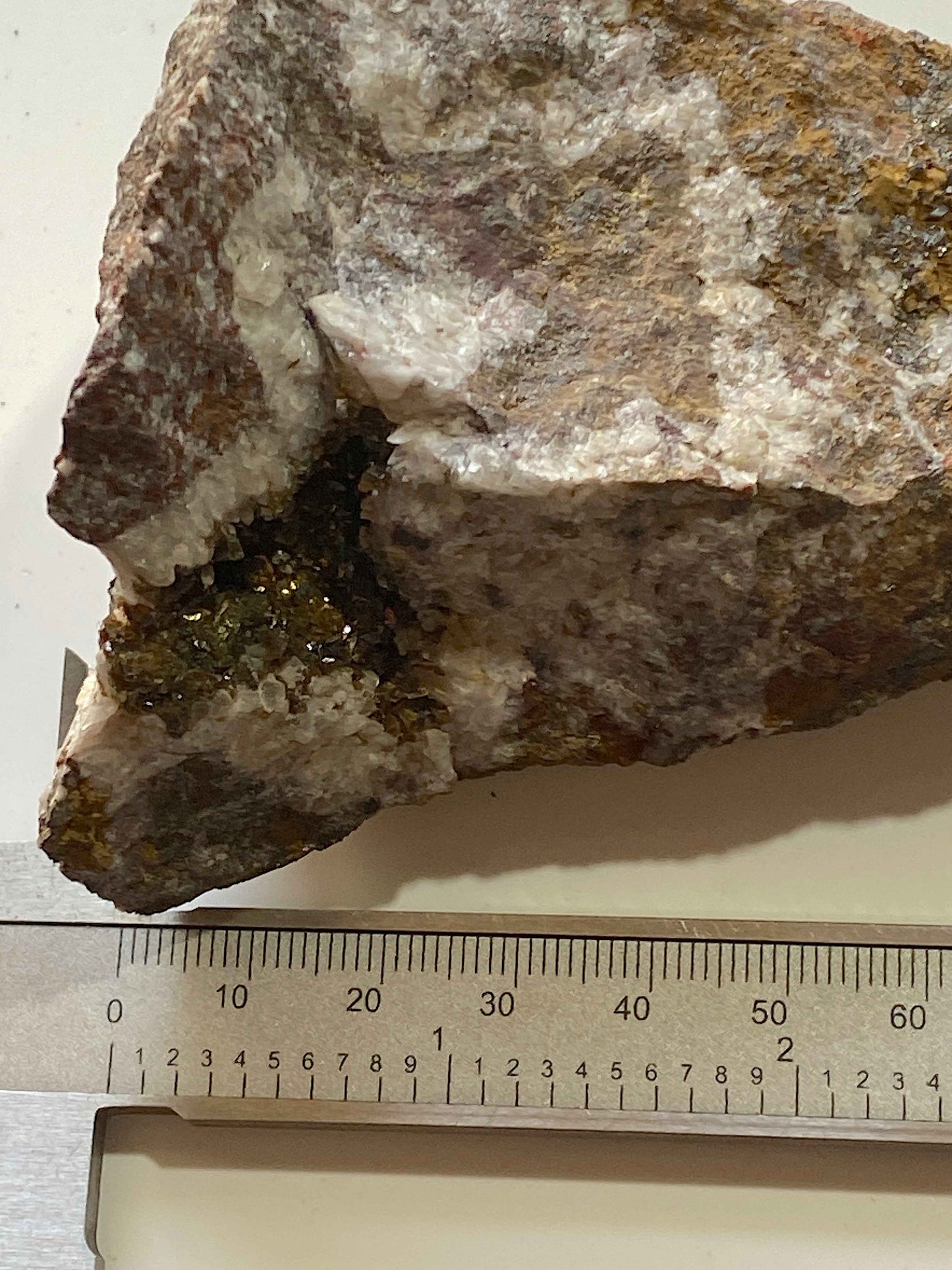 IRIDESCENT SIDERITE [ETC] : WHEAL EDWARD, BOTALLACK, ST JUST, CORNWALL 247g. MF5126