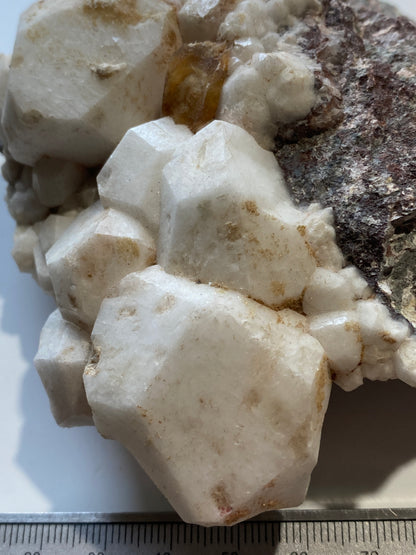 ANALCIME [ANALCITE] ON SERPENTINE : DEAN QUARRY, ST KEVERNE, THEB LIZAED, CORNWALL  397g MF5128