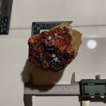 VANADINITE ON MATRIX - MIBLADEN MINING DISTRICT, DRAA-TAFILALET, MOROCCO 543g MF4505
