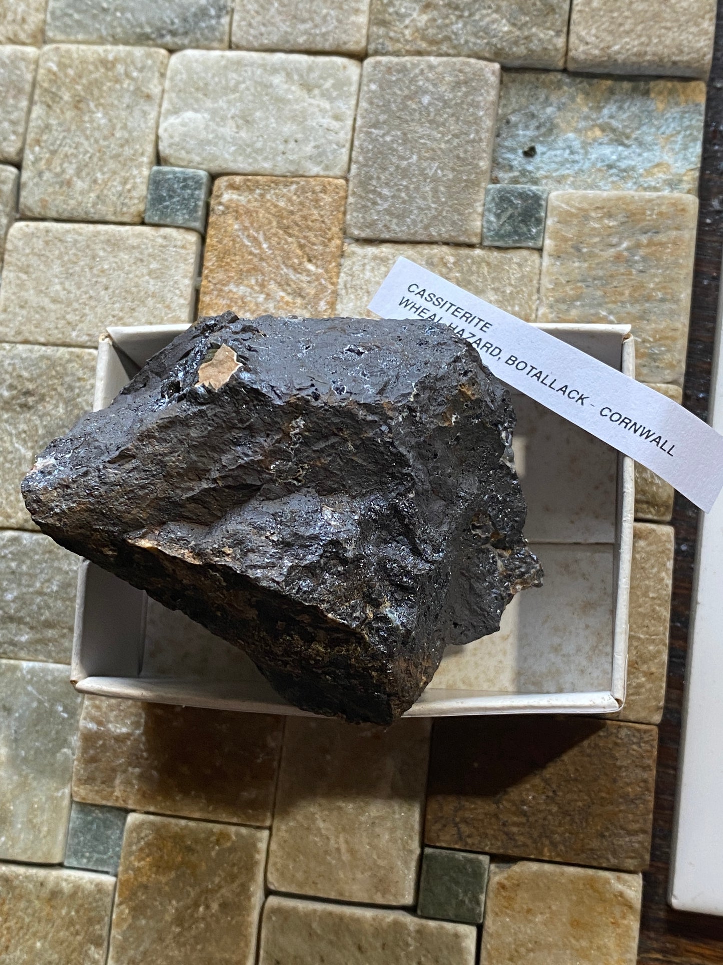 CASSITERITE TIN ORE : WHEAL HAZARD, BOTALLACK, ST JUST, CORNWALL  253g MF5130