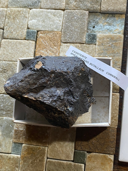 CASSITERITE TIN ORE : WHEAL HAZARD, BOTALLACK, ST JUST, CORNWALL  253g MF5130