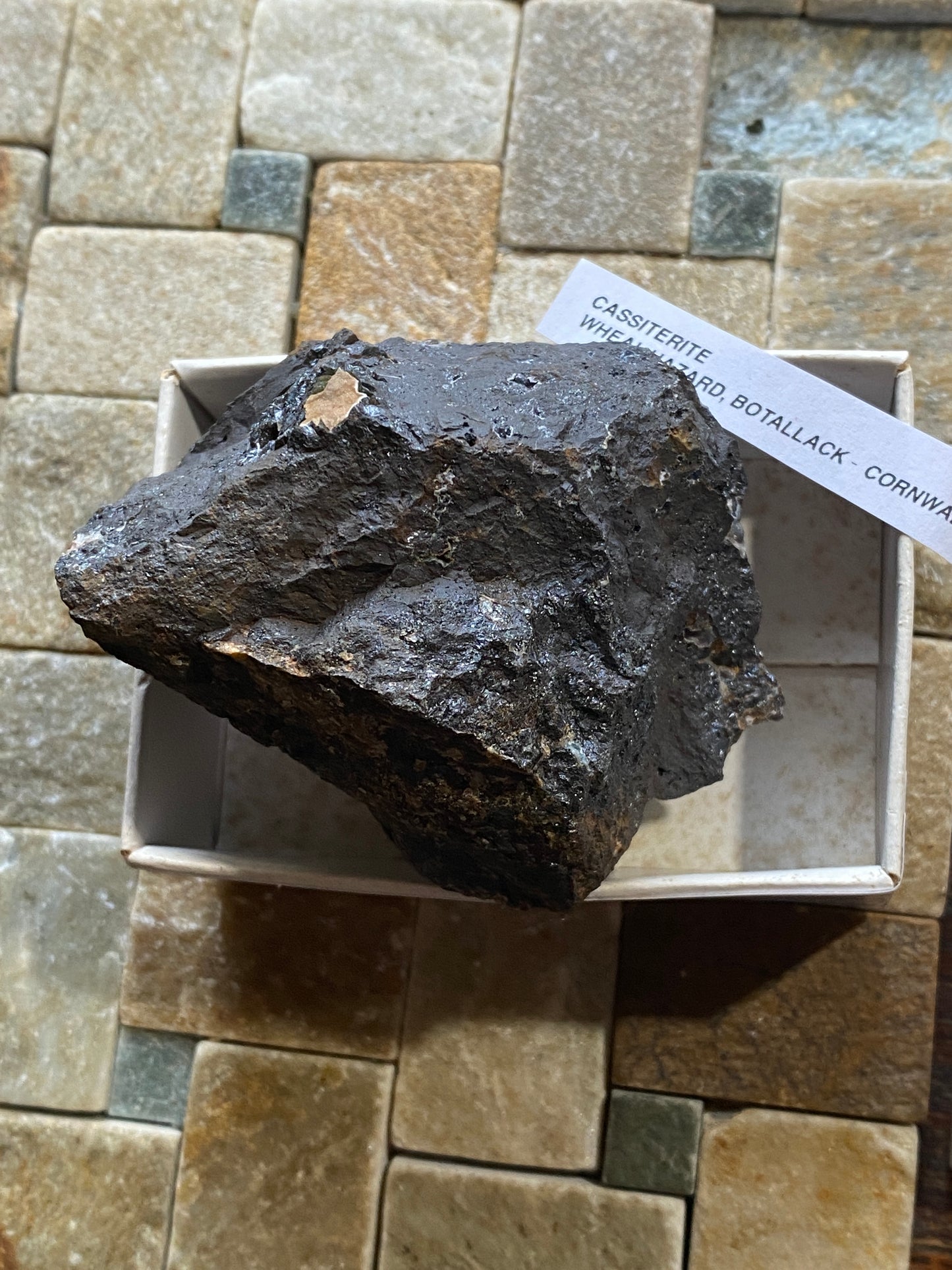 CASSITERITE TIN ORE : WHEAL HAZARD, BOTALLACK, ST JUST, CORNWALL  253g MF5130