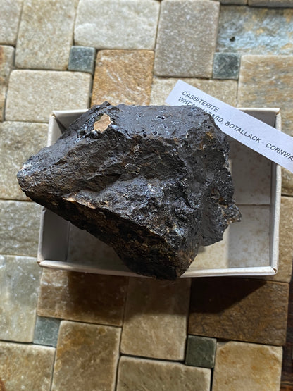 CASSITERITE TIN ORE : WHEAL HAZARD, BOTALLACK, ST JUST, CORNWALL  253g MF5130