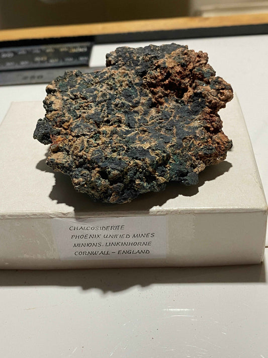 CHALCOSIDERITE : PHOENIX UNITED MINES, MINIONS, LINKINHORNE, CORNWALL. 176g MF5132