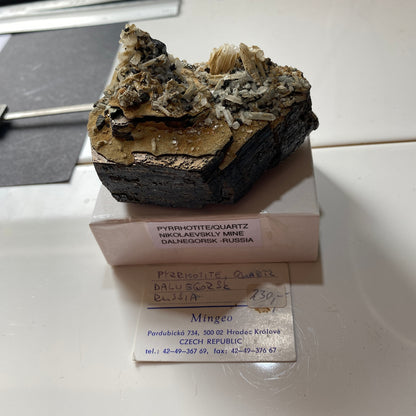 PYRRHOTITE RARE SPÉCIMEN DE DALNEGORSK, RUSSIE 312g MF6783