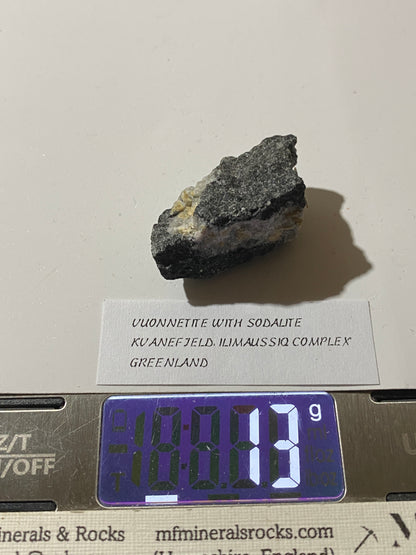 VUONNETITE WITH SODALITE [ETC] : KVANEFJELD, ILIMAUSSAQ COMPLEX, GREENLAND 13g MF5133