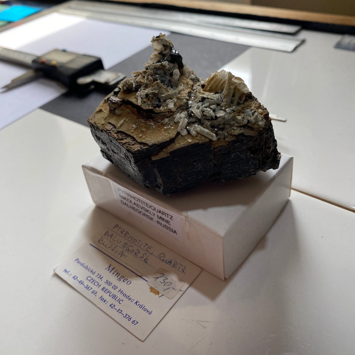 PYRRHOTITE RARE SPÉCIMEN DE DALNEGORSK, RUSSIE 312g MF6783