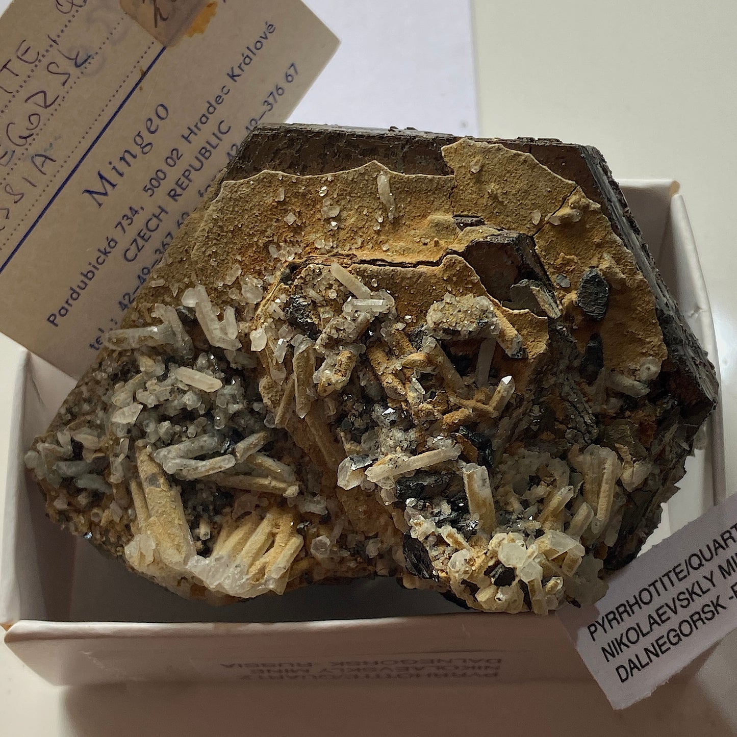 PYRRHOTITE RARE SPÉCIMEN DE DALNEGORSK, RUSSIE 312g MF6783