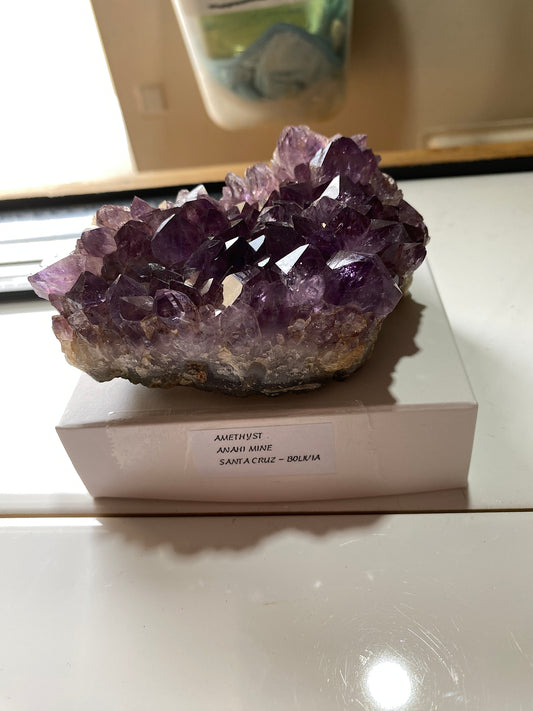AMETHYST QUARTZ : ANINI MINE, SANTA CRUZ, BOLIVIA. 317g. MF5135
