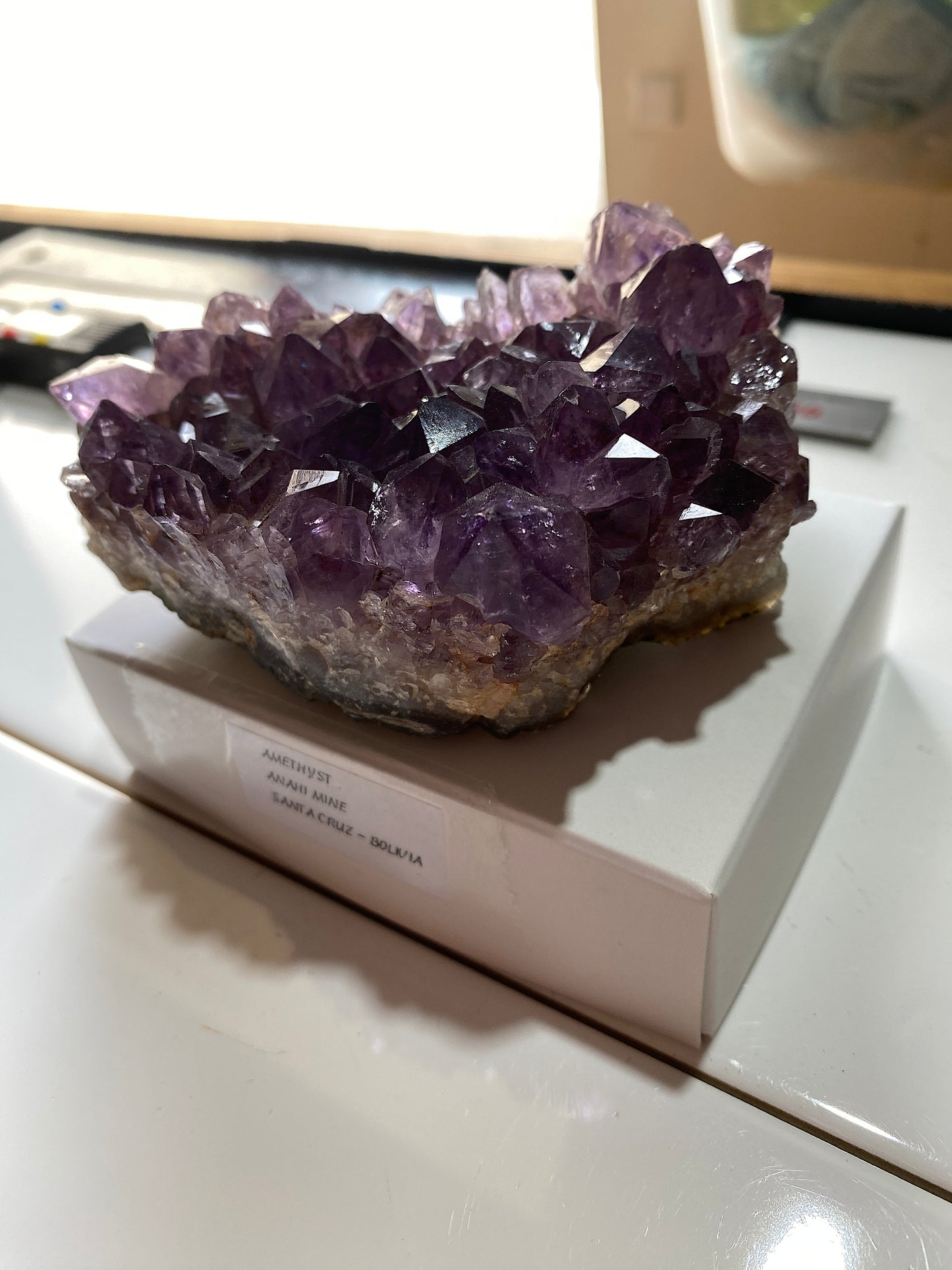 AMETHYST QUARTZ : ANINI MINE, SANTA CRUZ, BOLIVIA. 317g. MF5135
