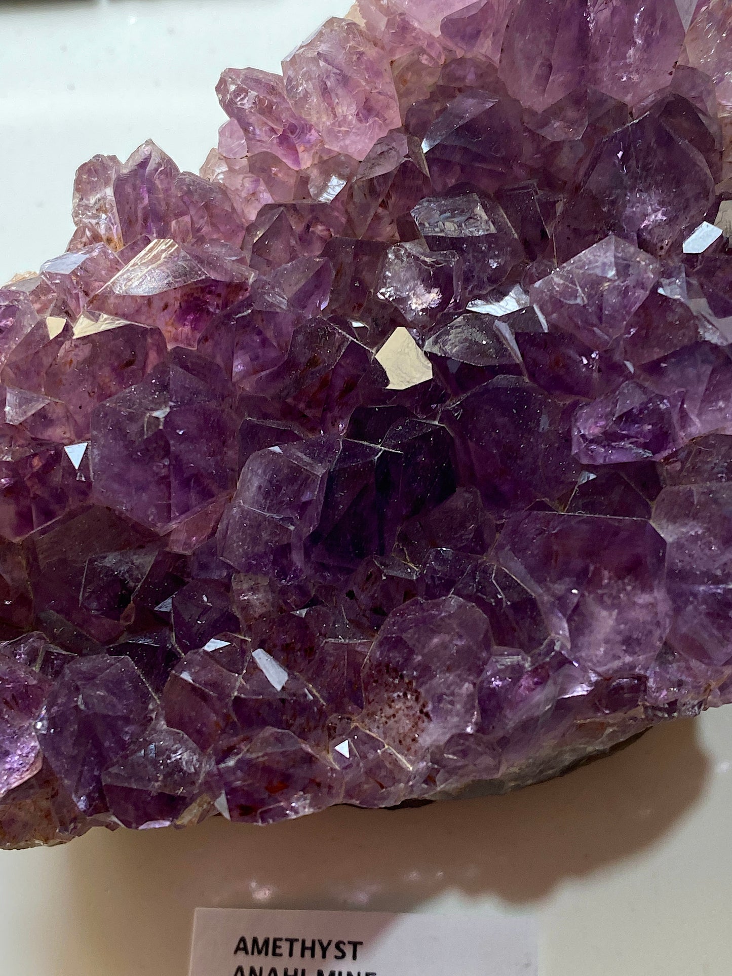 AMETHYST QUARTZ : ANINI MINE, SANTA CRUZ, BOLIVIA. 317g. MF5135