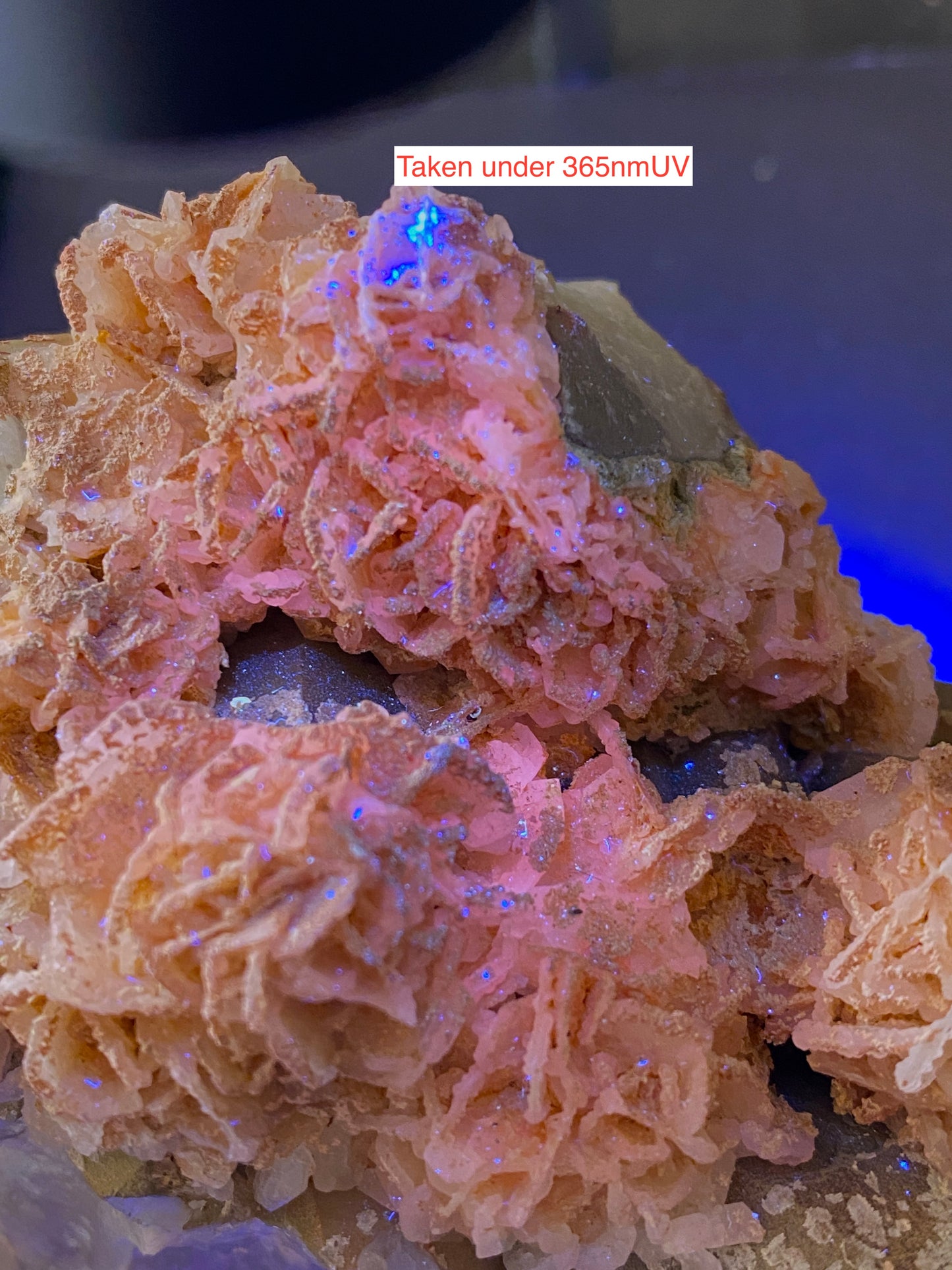 CALCITE SOUGHT AFTER SPECIMEN FROM GEEVOR MINE, PENDEEN, CORNWALL 461g MF5138