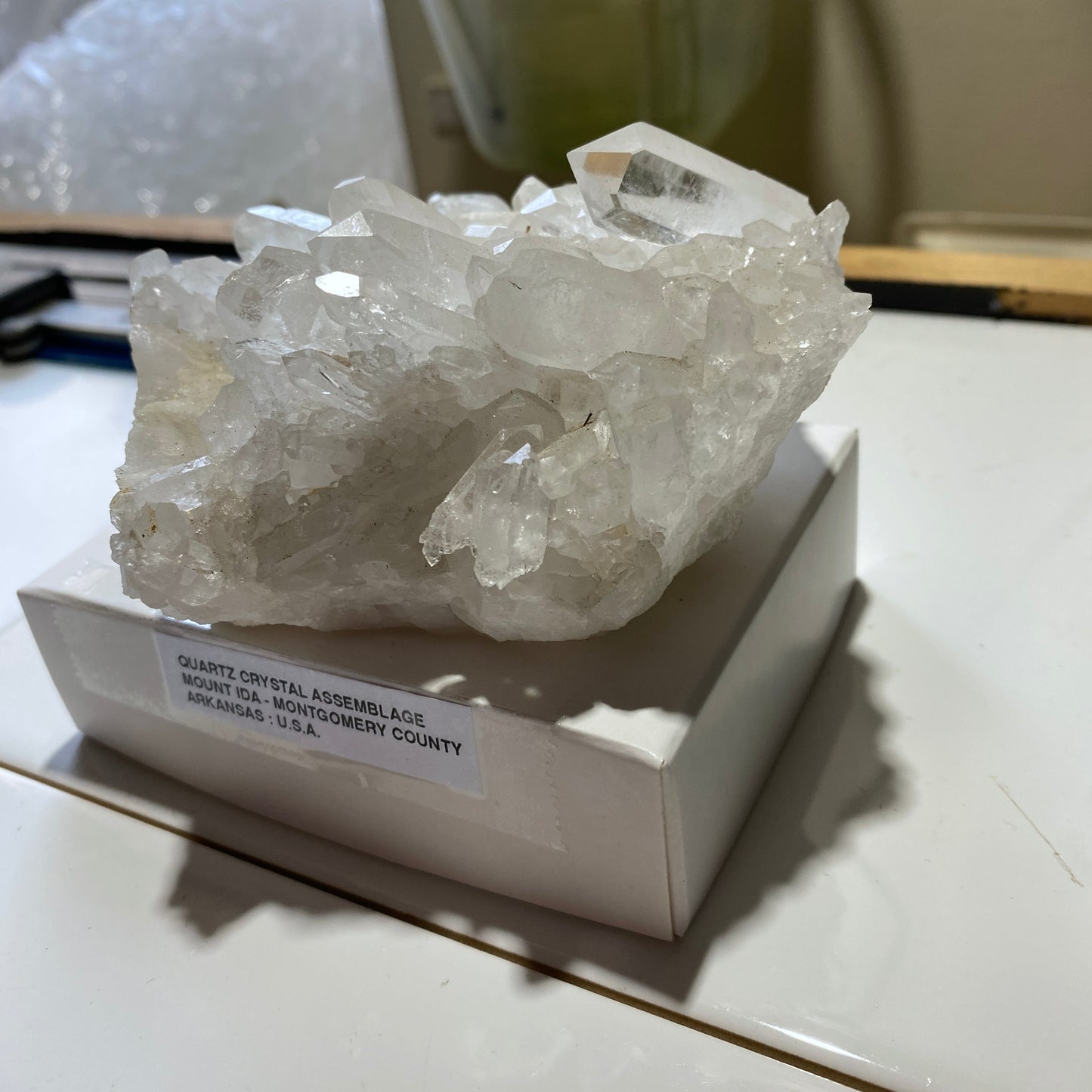 QUARTZ CRYSTAL ASSEMBLAGE - MOUNT IDA, ARKANSAS, U.S.A.  415g MF4512