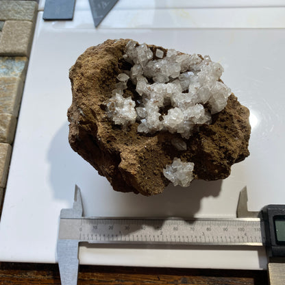 CLEAR CALCITE IN MATRIX : EGREMONT, CUMBRIA, ENGLAND. 527g MF4513