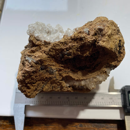 CLEAR CALCITE IN MATRIX : EGREMONT, CUMBRIA, ENGLAND. 527g MF4513