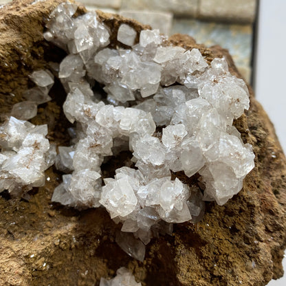 CLEAR CALCITE IN MATRIX : EGREMONT, CUMBRIA, ENGLAND. 527g MF4513