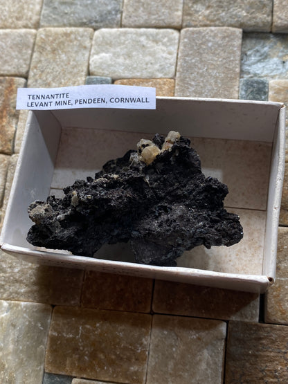 TENNANTITE : LEVANT MINE, PENDEEN, CORNWALL. 98g MF5142