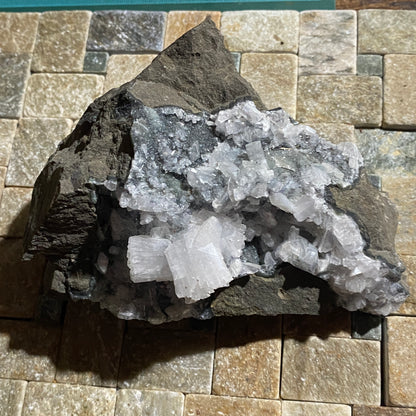 NATROLITE ON MATRIX - POUDRETTE QUARRY, MONT SAINT-HILAIRE, QUEBEC, CANADA 780g MF4517