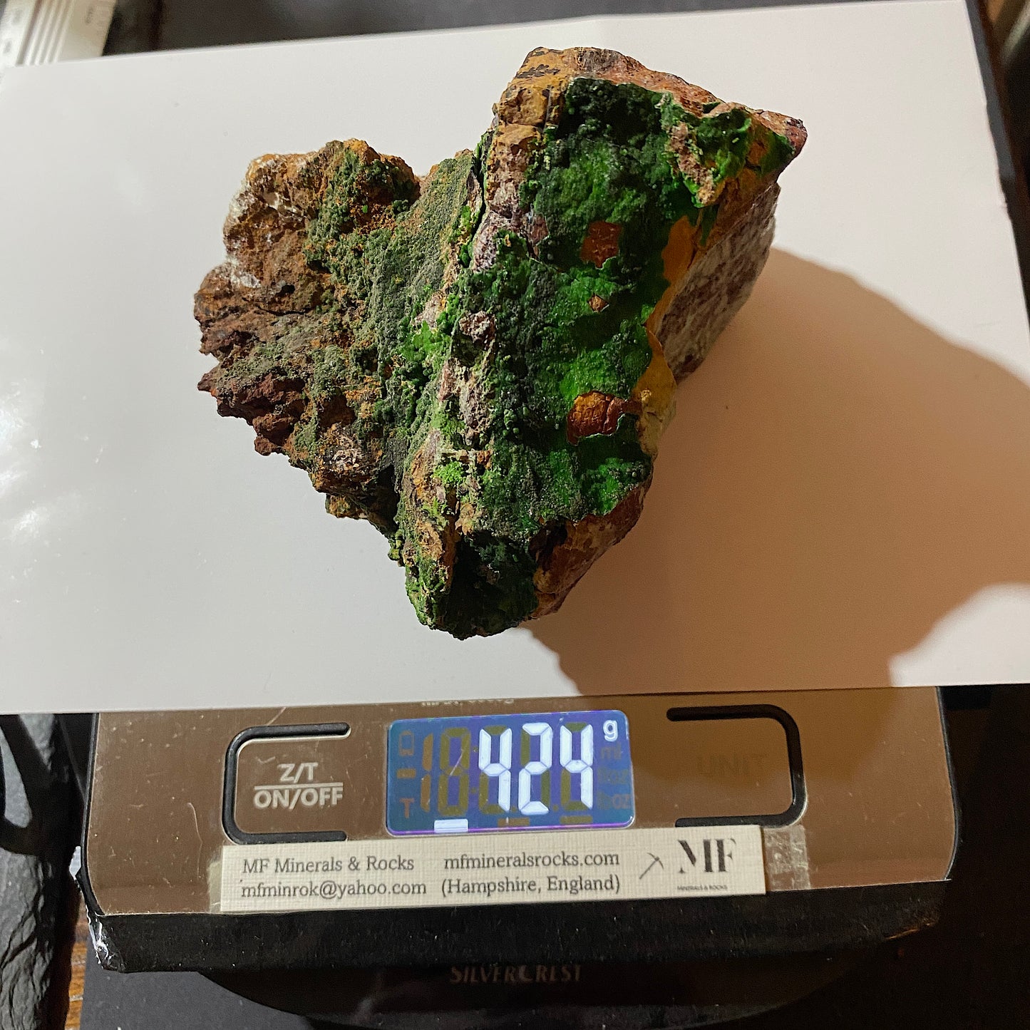 CONICHALCITE WITH CHRYSOCOLLA [ETC] : GOLD HILL MINE, TOOELE COUNTY, UTAH -U.S.A. 424g MF4518