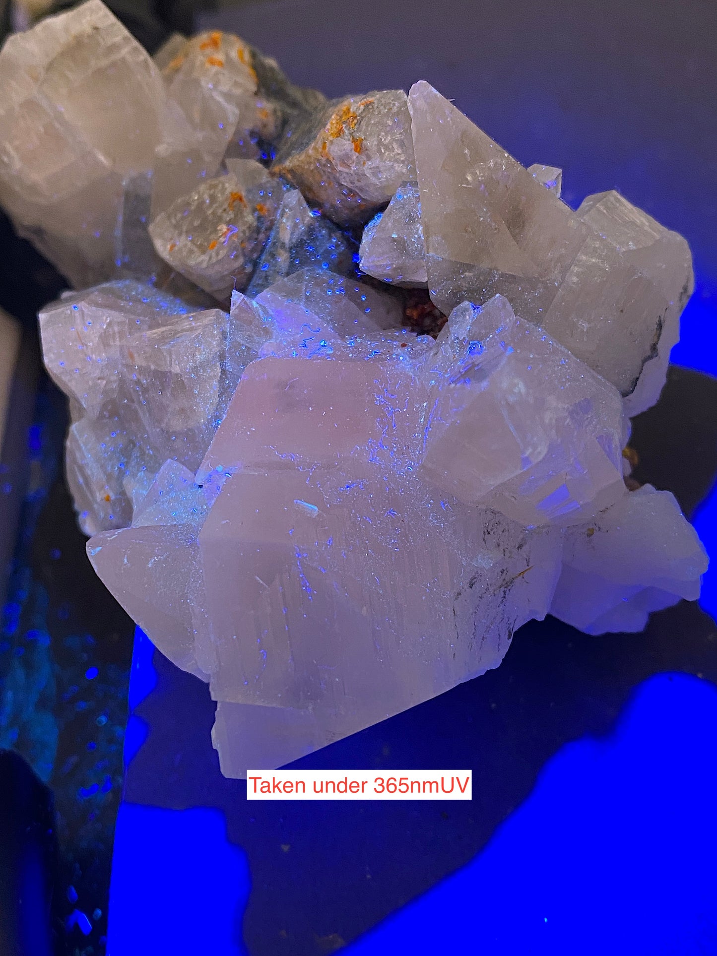 CALCITE WITH ORPIMENT & REALGAR : RARE SPECIMEN FROM MERCUR MINE, UTAH, U.S.A. 294g MF5147