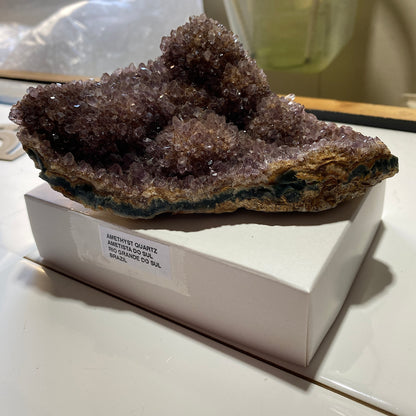 AMETHYST QUARTZ CRYSTAL ASSEMBLAGE - AMETISTA DO SUL, BRAZIL 419g MF4520