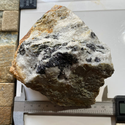 GALENA IN QUARTZ - SMALCLEUGH MINE, ALSTON MOOR, CUMBRIA, ENGLAND 1119g MF4521