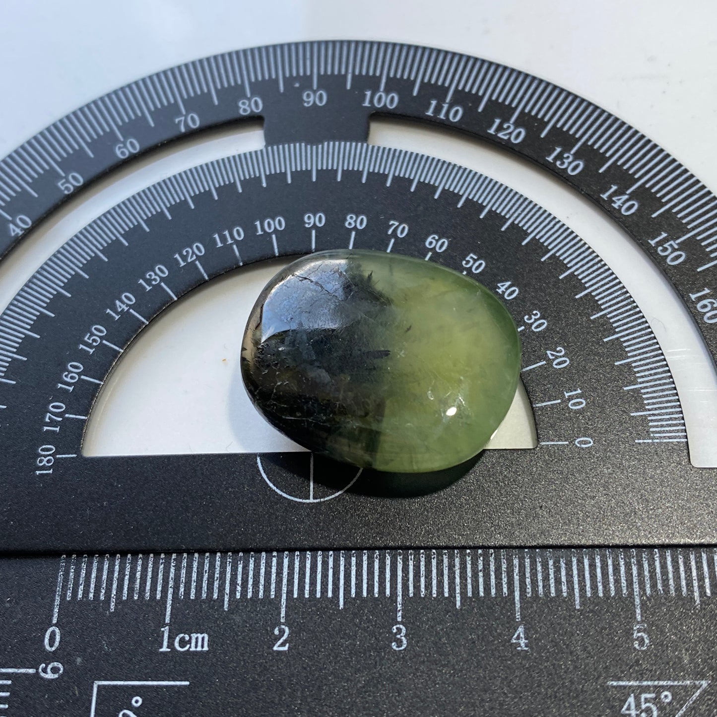 PREHNITE WITH EPIDOTE GEMSTONE : KAYES REGION, MALI, AFRICA LARGE 46.27Ct MFG5478