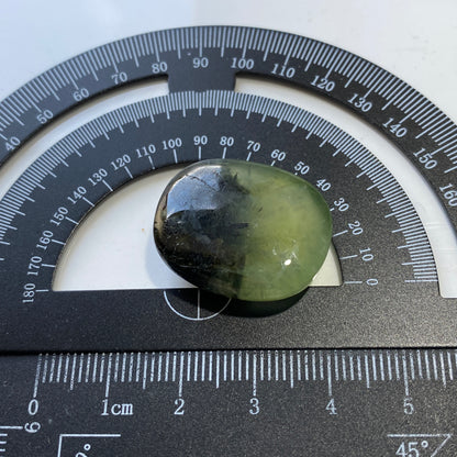 PREHNITE WITH EPIDOTE GEMSTONE : KAYES REGION, MALI, AFRICA LARGE 46.27Ct MFG5478