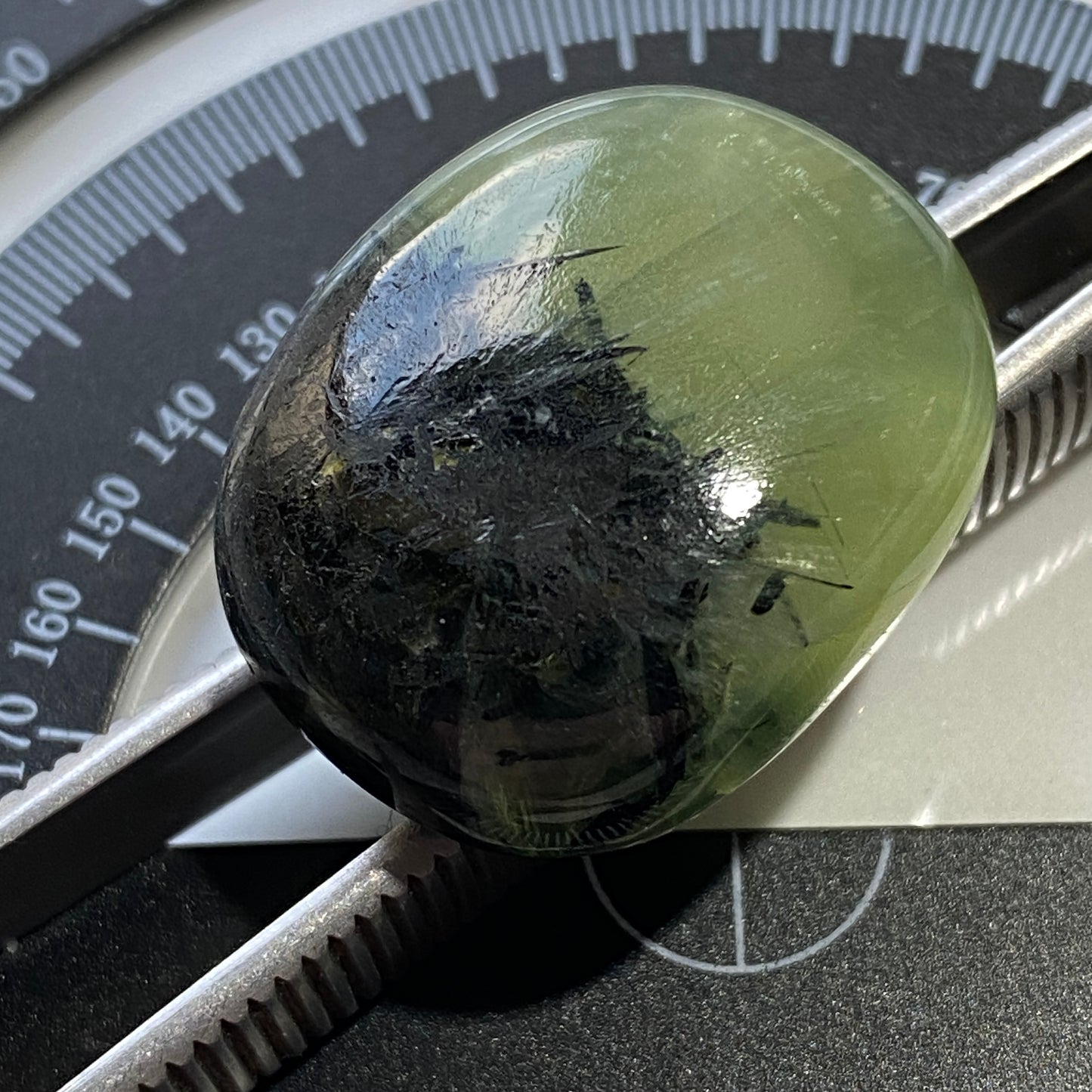 PREHNITE WITH EPIDOTE GEMSTONE : KAYES REGION, MALI, AFRICA LARGE 46.27Ct MFG5478