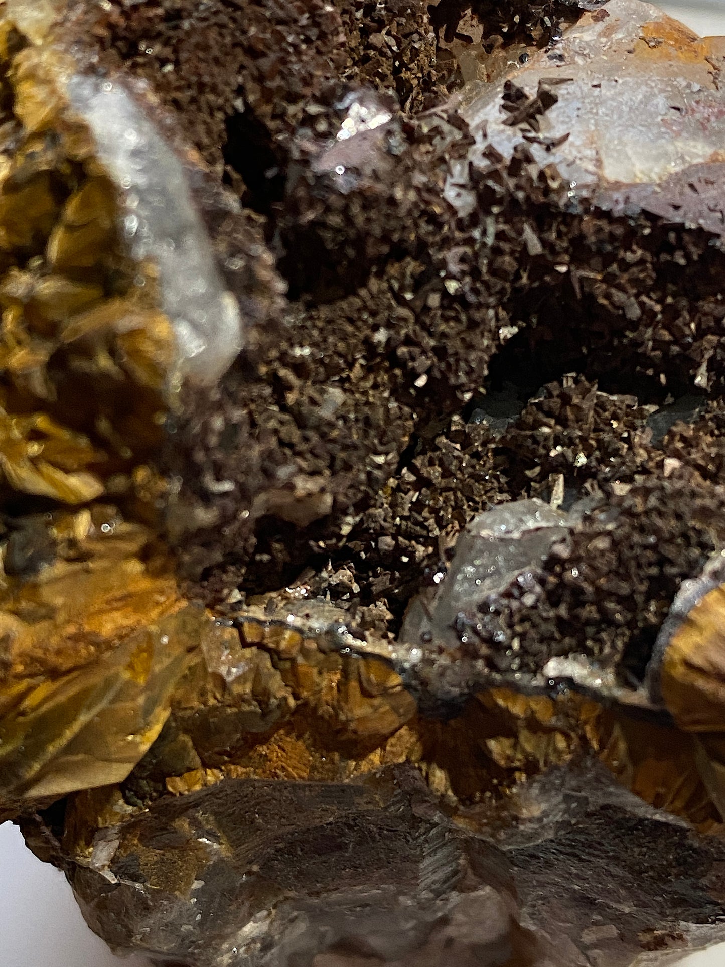 SIDERITE & GOETHITE : WHEAL DREA, BOTALLACK, ST JUST, CORNWALL. 274g. MF5150
