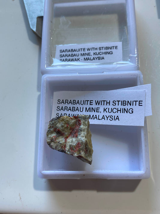RARE SARABAUITE : SARABAU MINE, KUCHING, SARAWAK, MALAYSIA  4g  MF5156