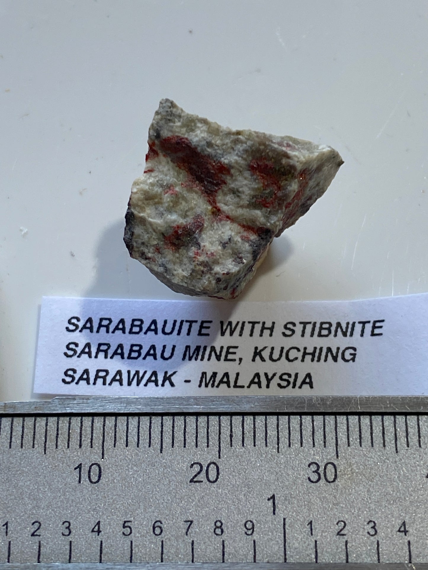 RARE SARABAUITE : SARABAU MINE, KUCHING, SARAWAK, MALAYSIA  4g  MF5156