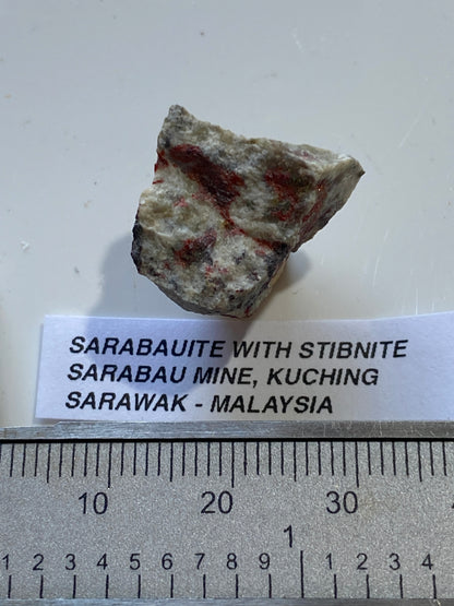 RARE SARABAUITE : SARABAU MINE, KUCHING, SARAWAK, MALAYSIA  4g  MF5156