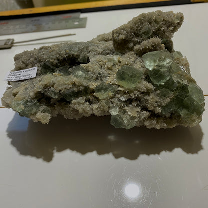 FLUORITE WITH QUARTZ -BINGHAM MINING DISTRICT, NEW MEXICO, U.S.A. LARGE 901g MF4186