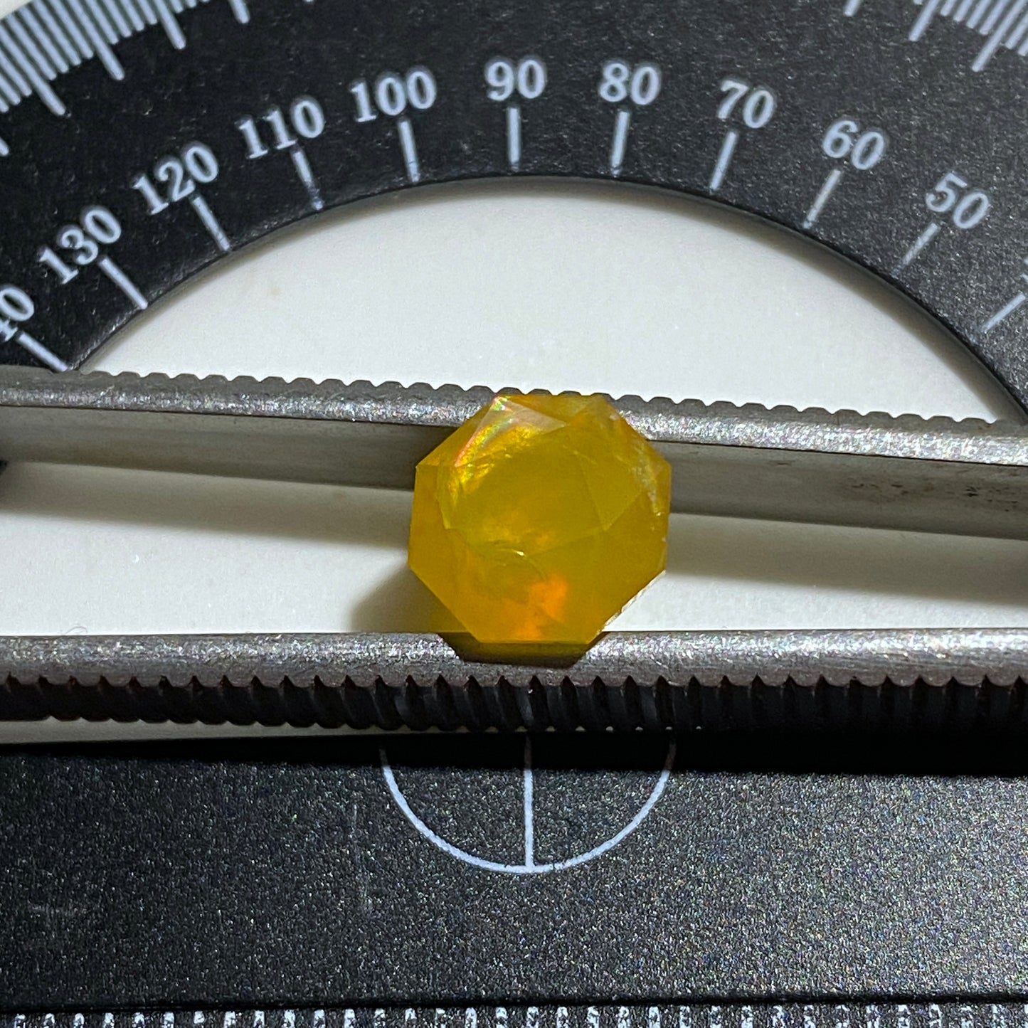 OCTAGON NATURAL MINED FIRE OPAL - AMHARA, ETHIOPIA 1.86Ct MFG5468