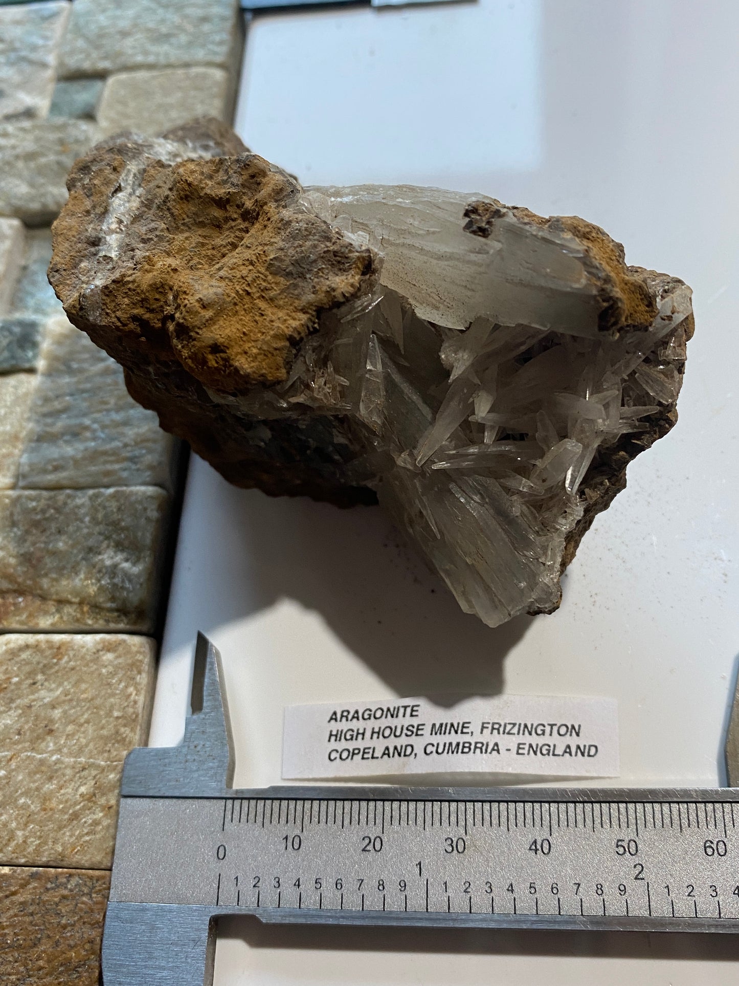 ARAGONITE : HIGH HOUSE MINE, FRIZINGTON, DOPELAND, CUMBRIA, ENGLAND 173g MF5155