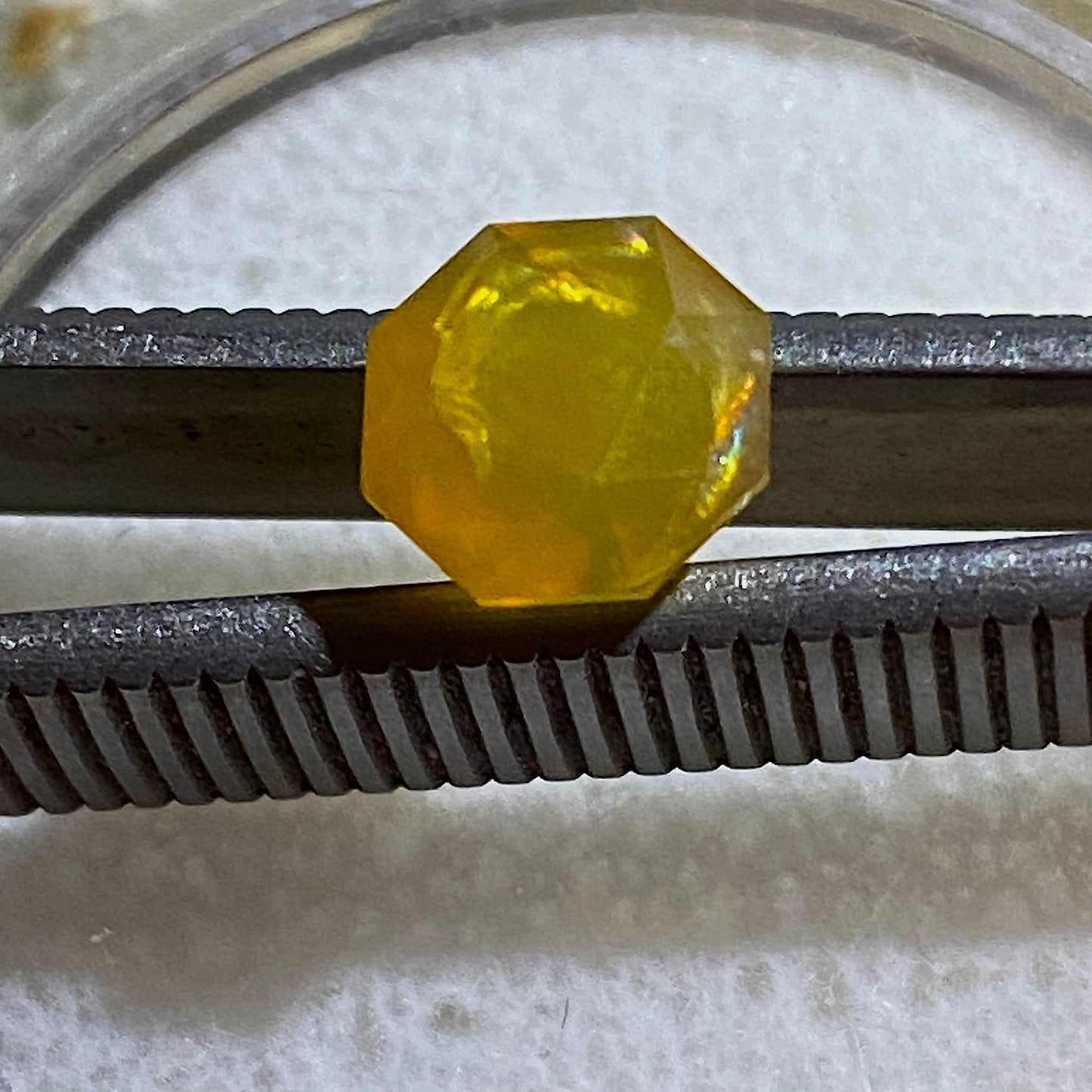 OCTAGON NATURAL MINED FIRE OPAL - AMHARA, ETHIOPIA 1.86Ct MFG5468