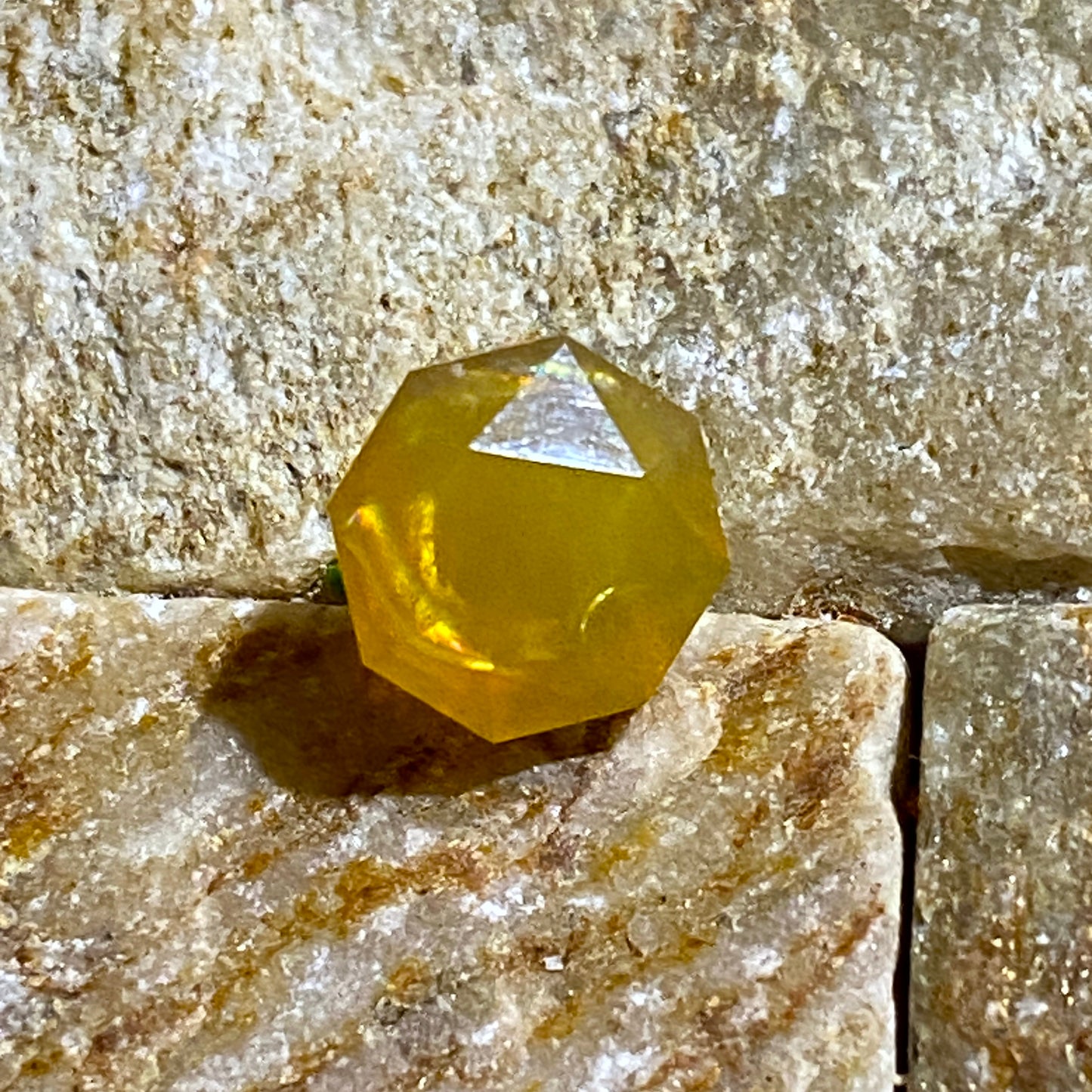 OCTAGON NATURAL MINED FIRE OPAL - AMHARA, ETHIOPIA 1.86Ct MFG5468