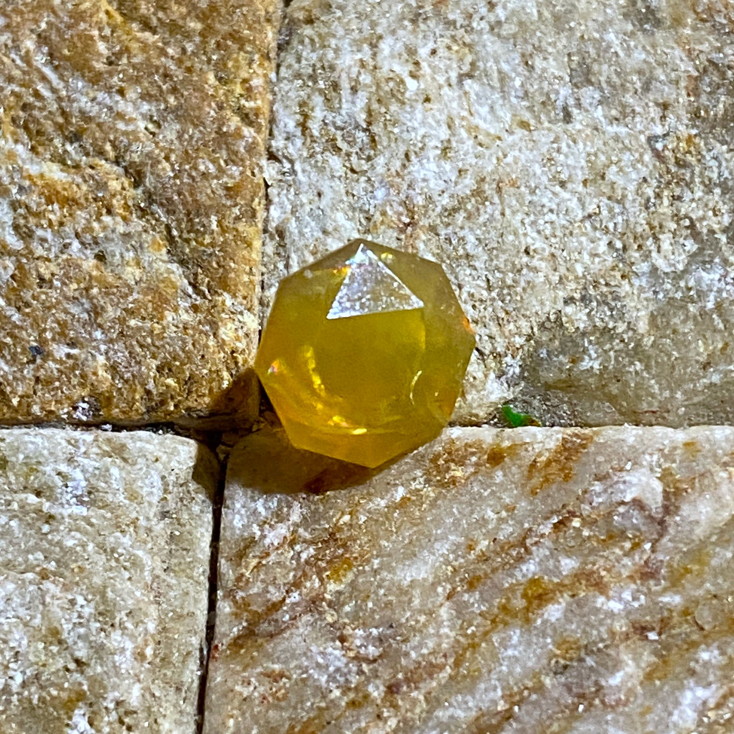 OCTAGON NATURAL MINED FIRE OPAL - AMHARA, ETHIOPIA 1.86Ct MFG5468