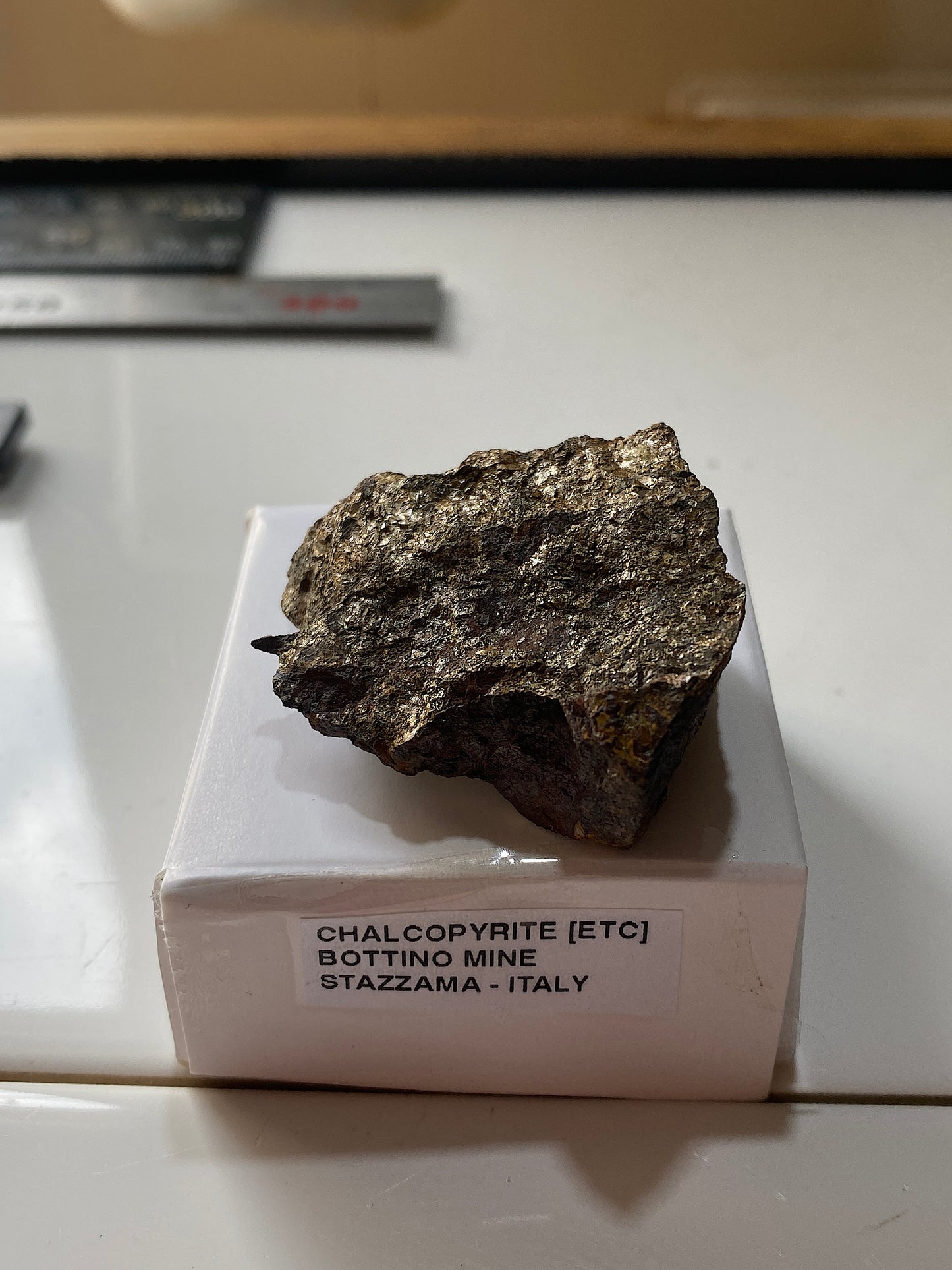 CHALCOPYRITE : BOTTINO MINE, STAZZEMA, TUSCANY, ITALY  49g MF5158