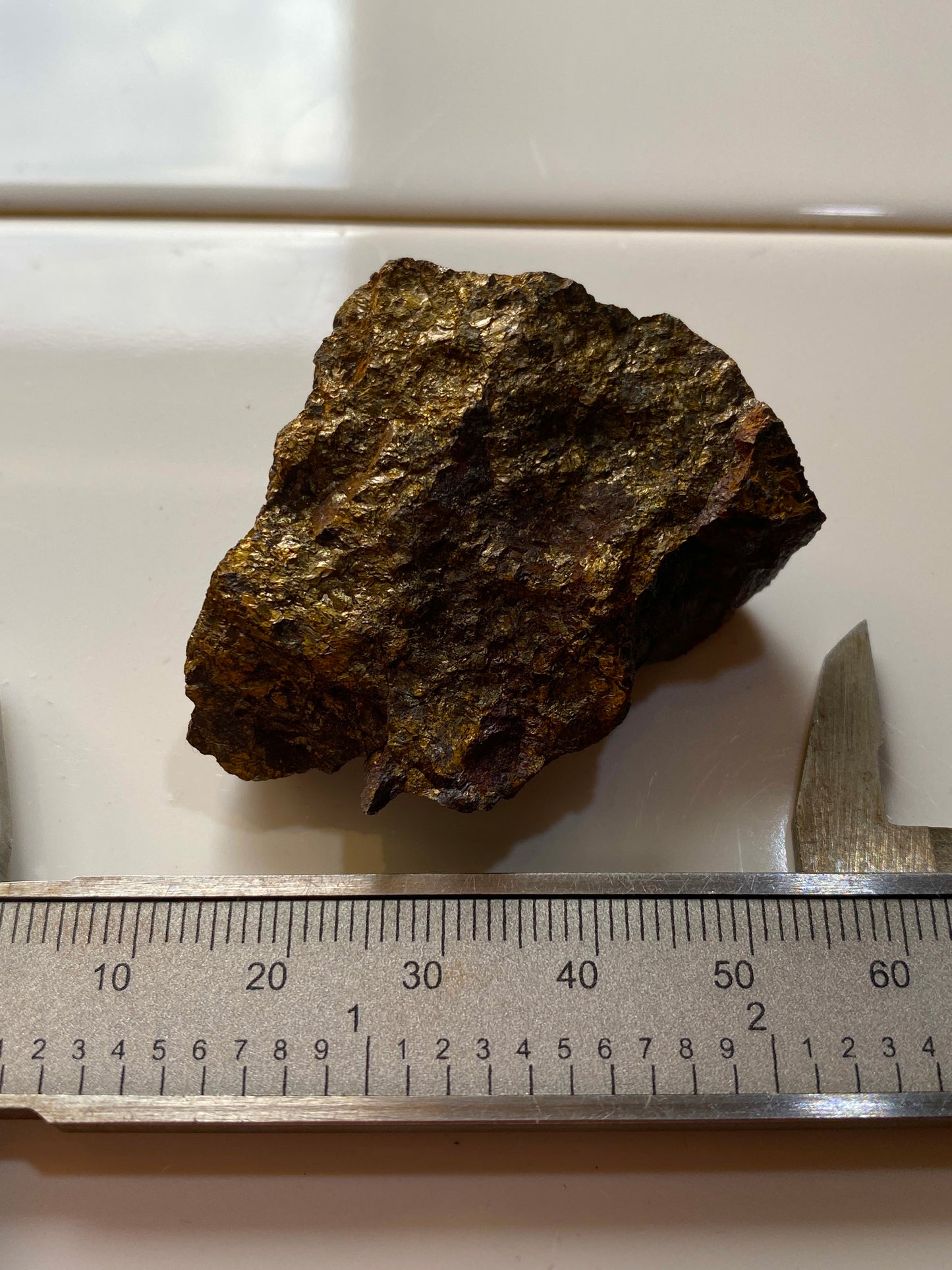 CHALCOPYRITE : BOTTINO MINE, STAZZEMA, TUSCANY, ITALY  49g MF5158
