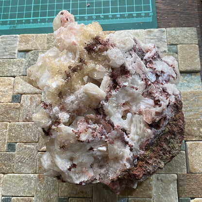 FLUORAPOPHYLLITE WITH STILBITE  - PUNE DISTRICT, MAHARASHTRA, INDIA LARGE 1057g MF4190