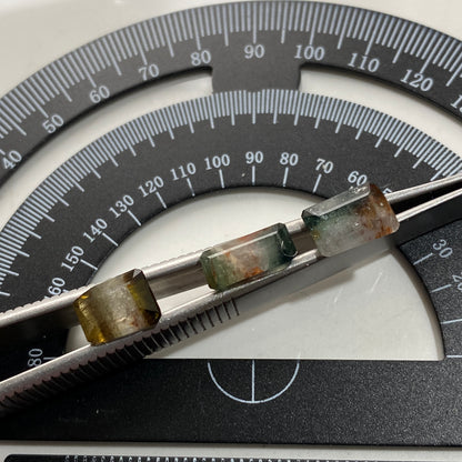 TOURMALINE NATURAL GEMSTONES x 3 : JAGODA MINE, MKUSHI, ZAMBIA. 4.55Ct MFG5470